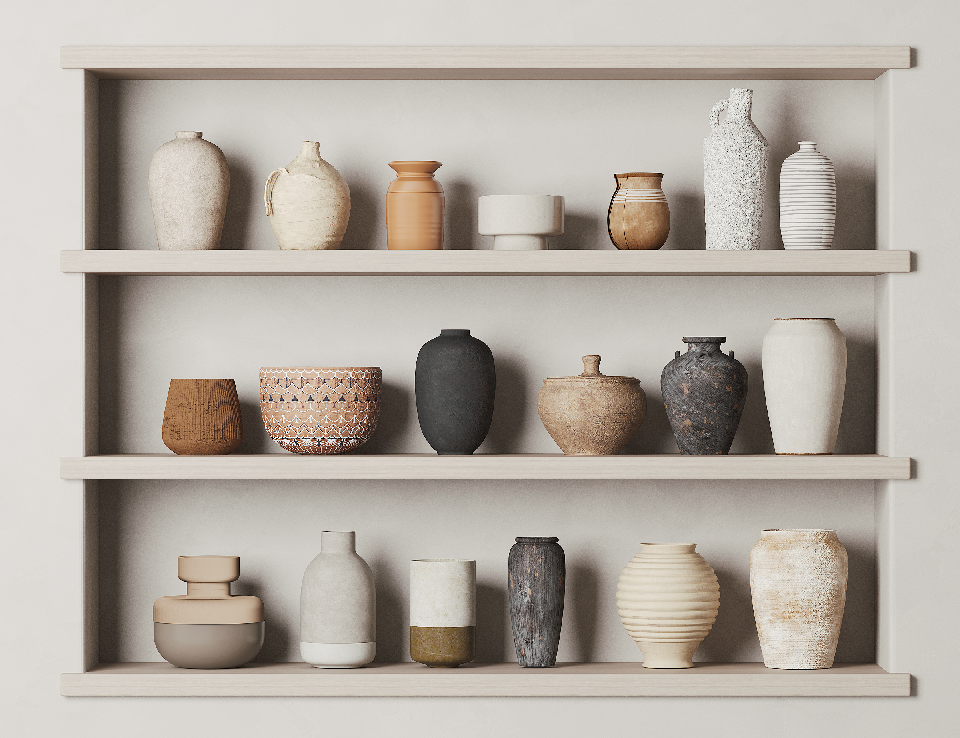 Mid-Century Modern Ceramic Vessels
