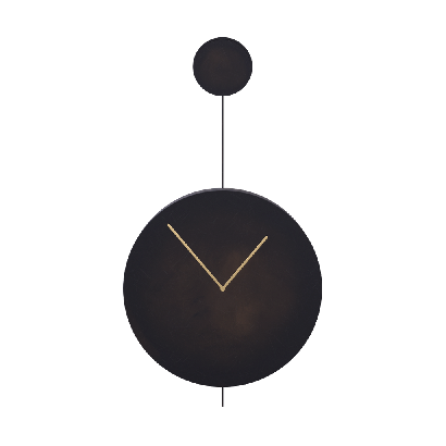 Clock black wall clock