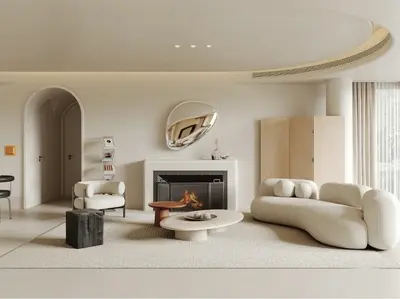 Creamy Home Living Room