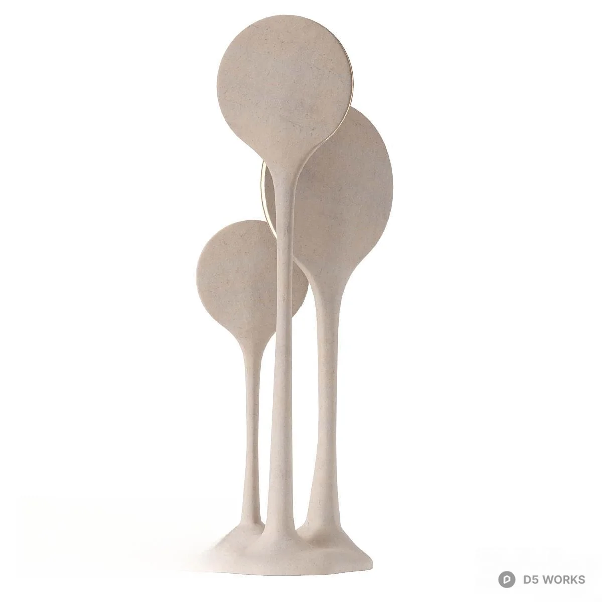 Organic Modern Floor Lamp 3d model thumbnail 2
