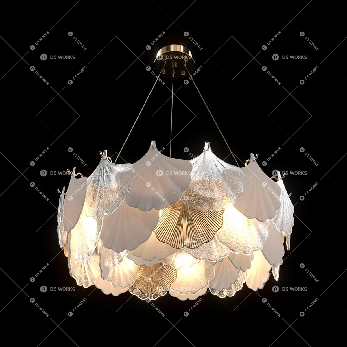 Contemporary Pendant Light 3d model thumbnail 2