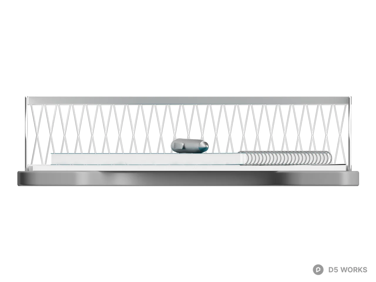 Minimalist Desk Organizer With Pen 3d model thumbnail 2