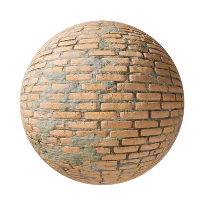 Solid Old Red Brick Wall