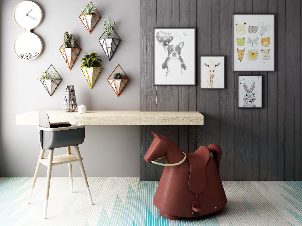 Modern Desk & Chair Set