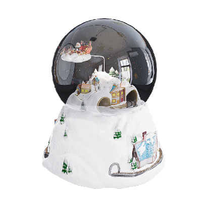 Other Ornaments Animated Christmas crystal ball 01