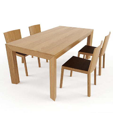Modern Dining Table & Chairs Set