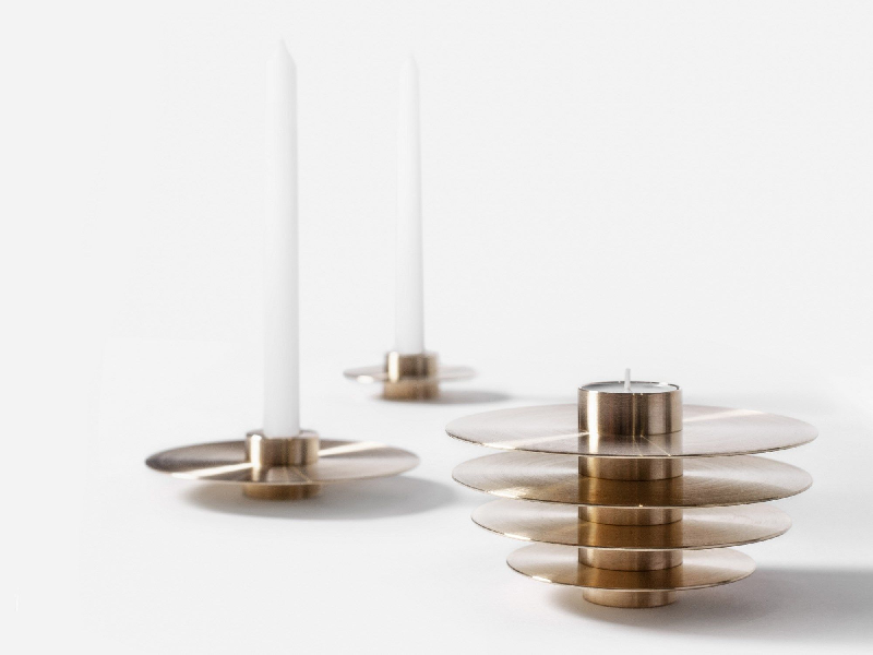 Modern Candle & Holder