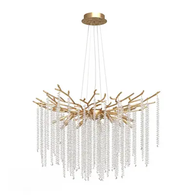 Branch-Style Crystal Chandelier 3d model