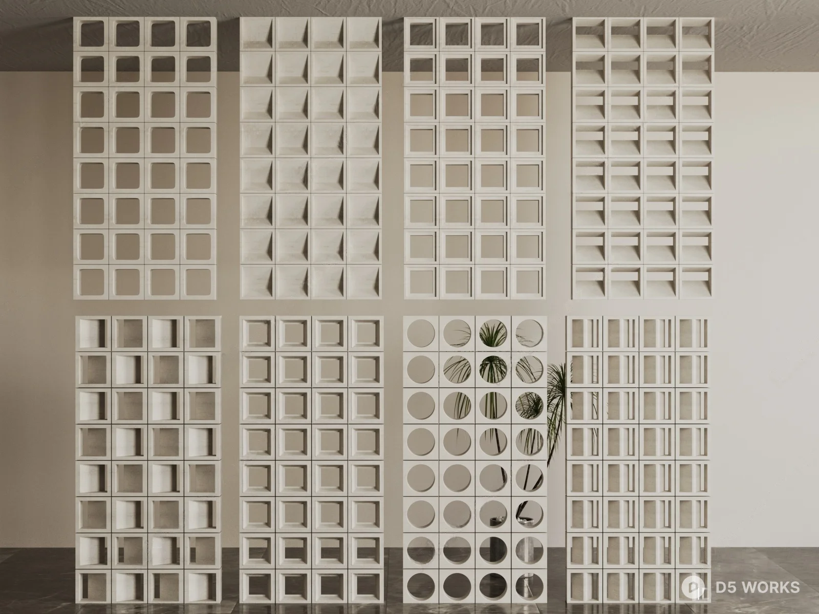 Pattern Geometric Skp Geometric Pattern Partition Screen 3D Model .skp