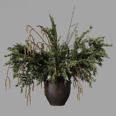 Mid-Century Modern Floral Arrangement