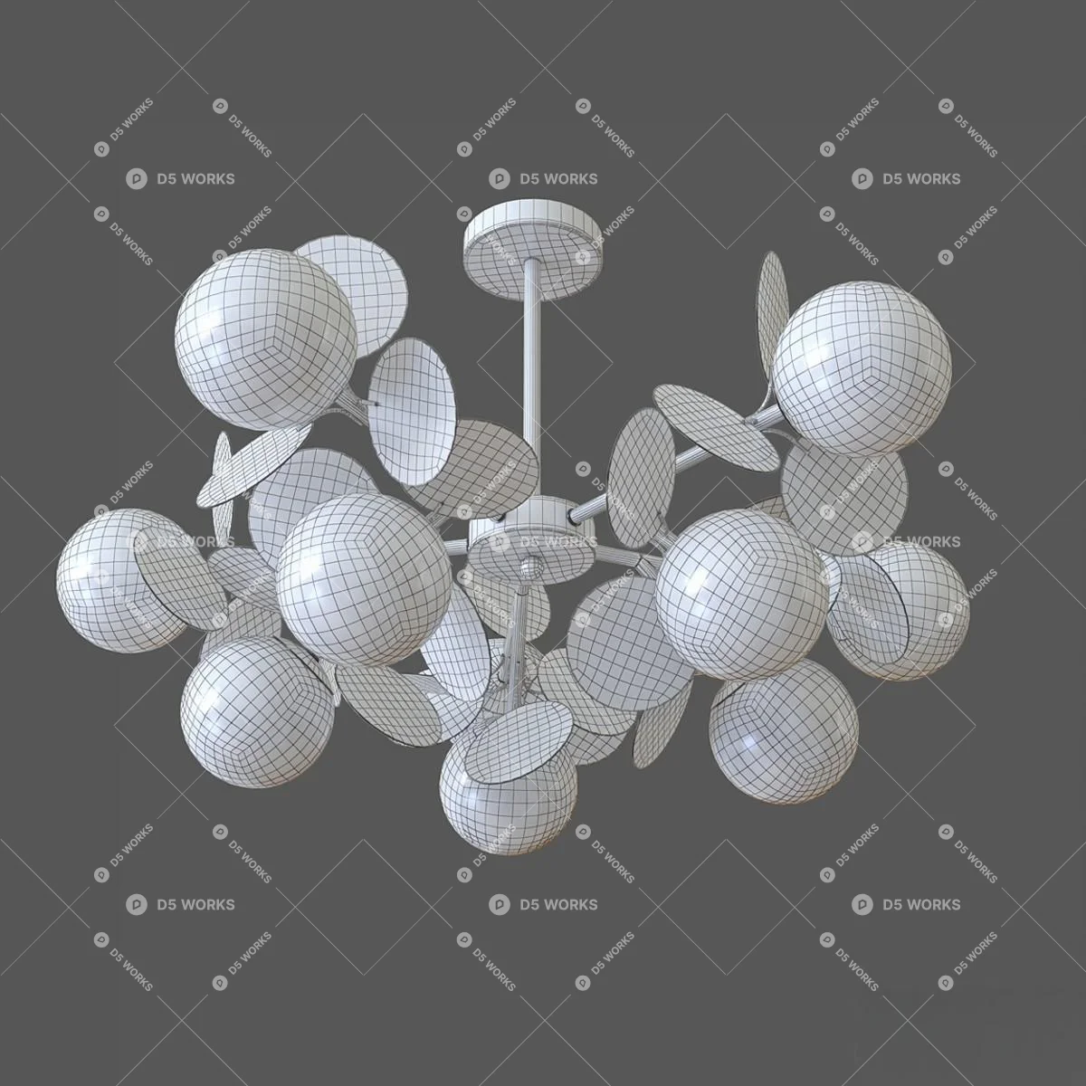 Quiet Luxury Pendant Light 3d model thumbnail 2