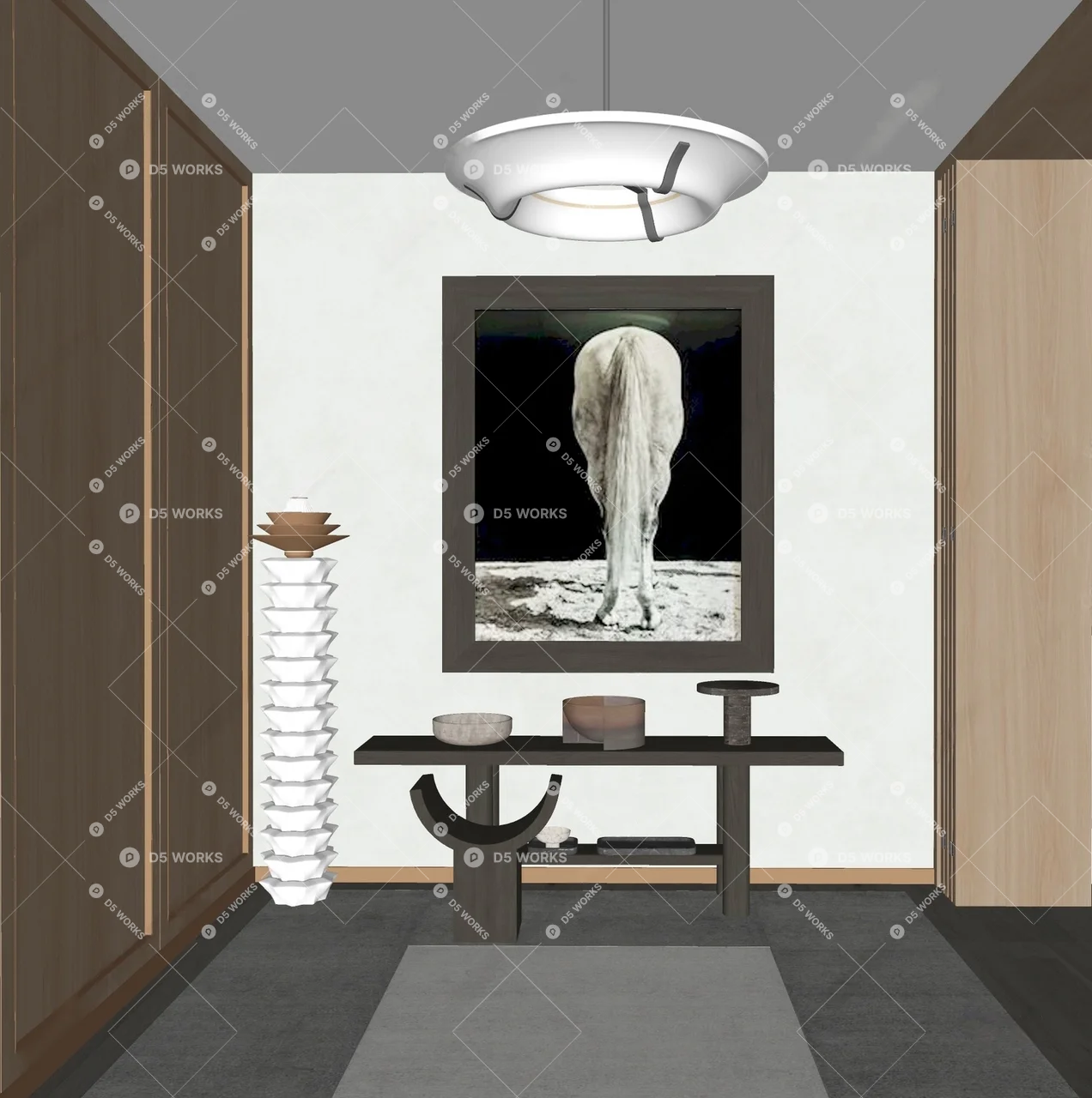 Contemporary Entrance Hall 3d model thumbnail 2