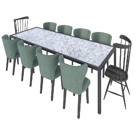 Modern Dining Table & Chairs Set