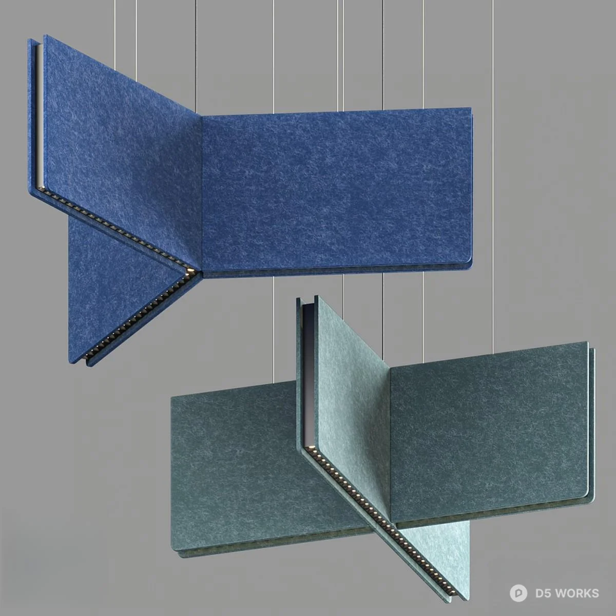 Minimalist Geometric Pendant Light 3d model - Image 1