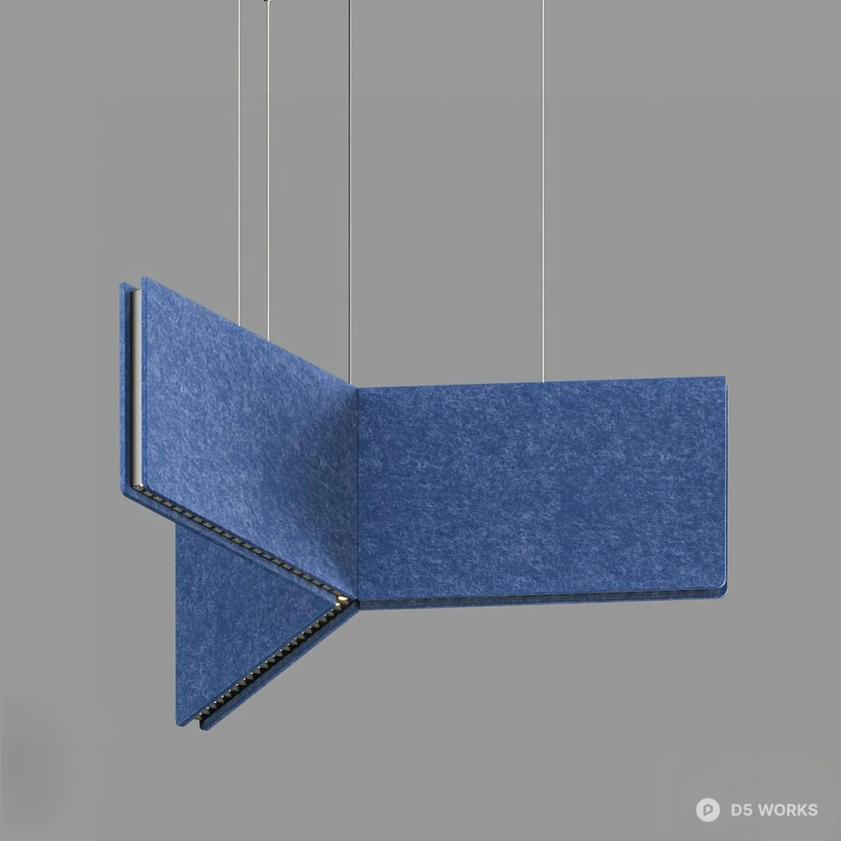 Minimalist Geometric Pendant Light 3d model thumbnail 4