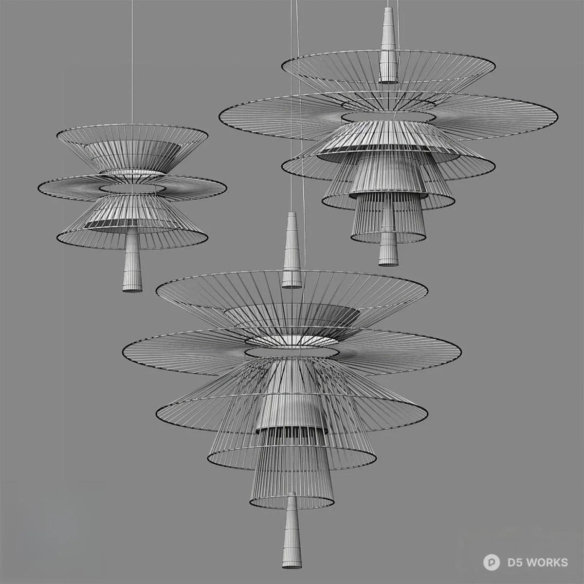 Minimalist Black Vanity Table 3d model thumbnail 2