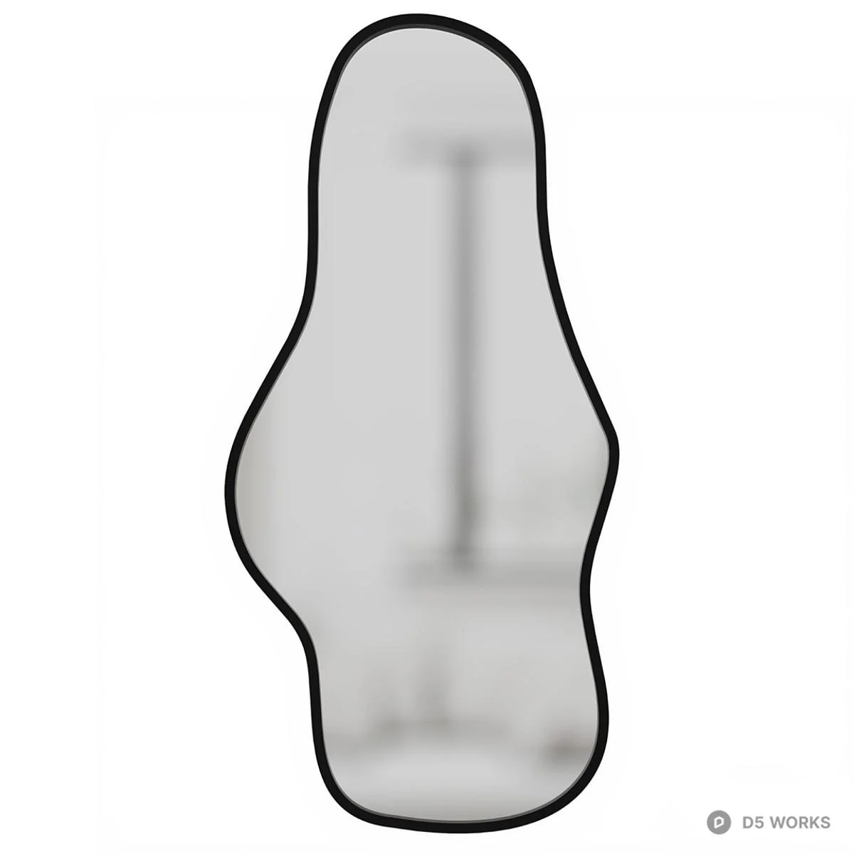 Organic Shape Decorative Mirror 3d model - Image 1