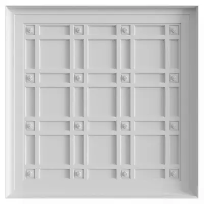 Grid Pattern Ceiling Panel 3d model