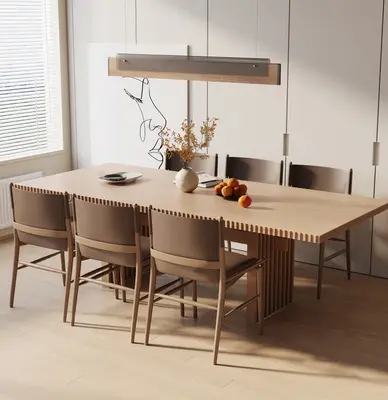 Modern Contemporary Dining Table & Chairs Set