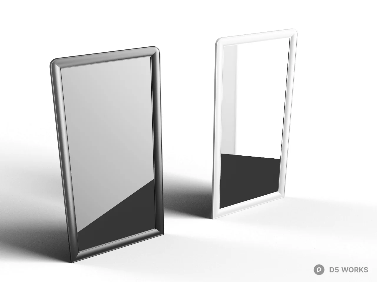 Minimalist Frame Mirror 3d model - Image 1