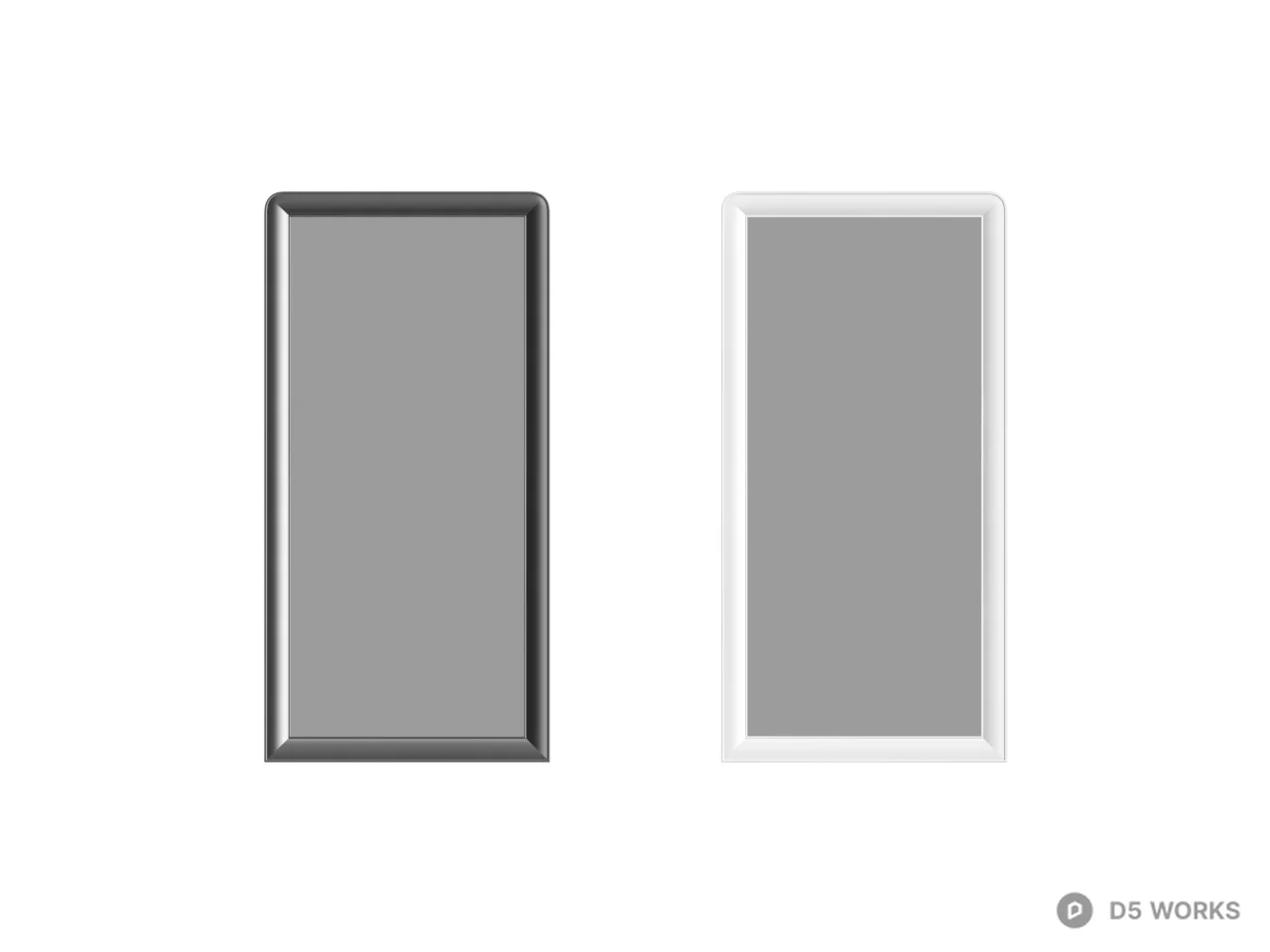 Minimalist Frame Mirror 3d model thumbnail 2