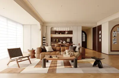 Mid-Century Modern Living & Dining Room