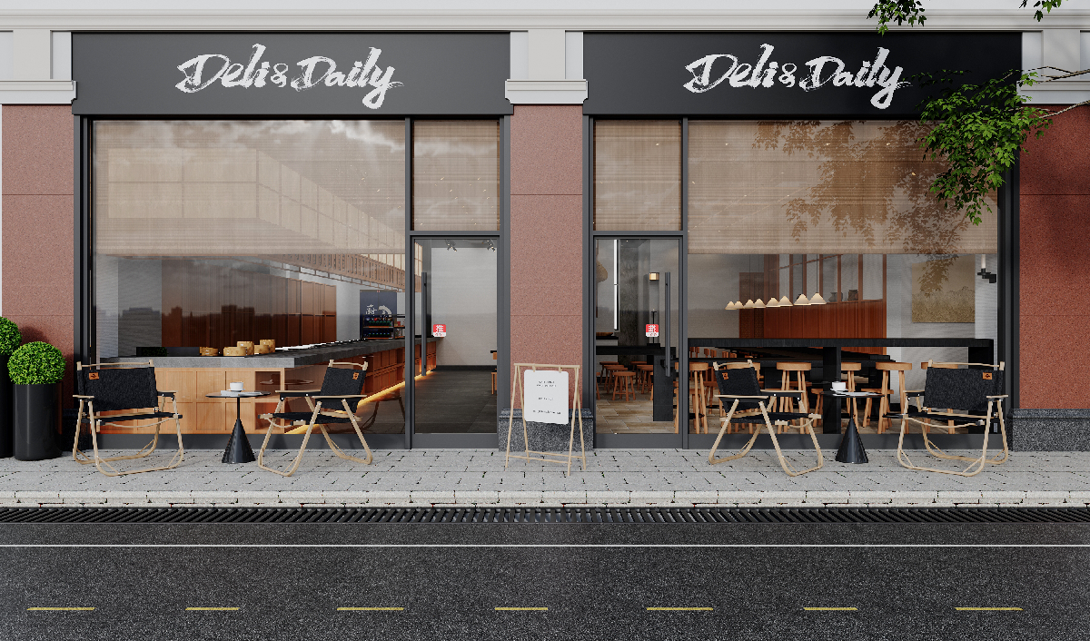 Modern Fast Food Restaurant
