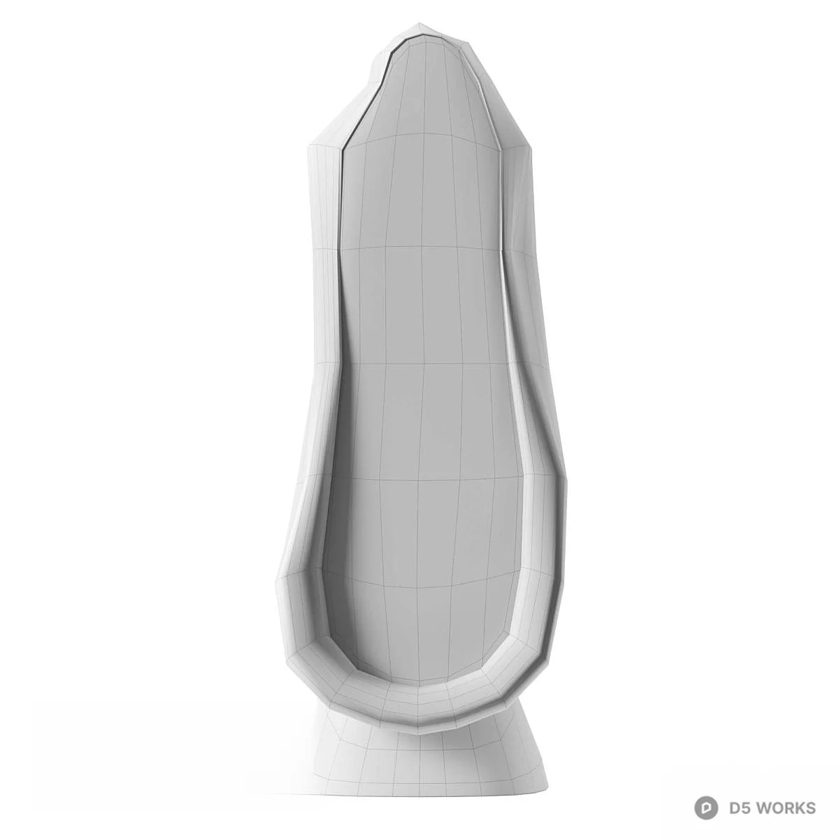 Organic Modern Mirror 3d model thumbnail 5