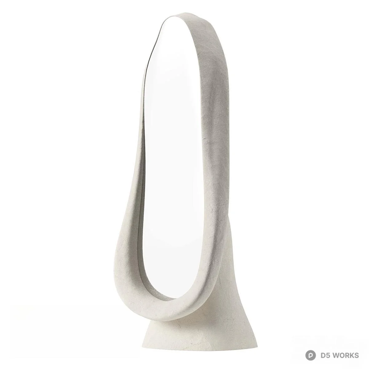 Organic Modern Mirror 3d model thumbnail 2