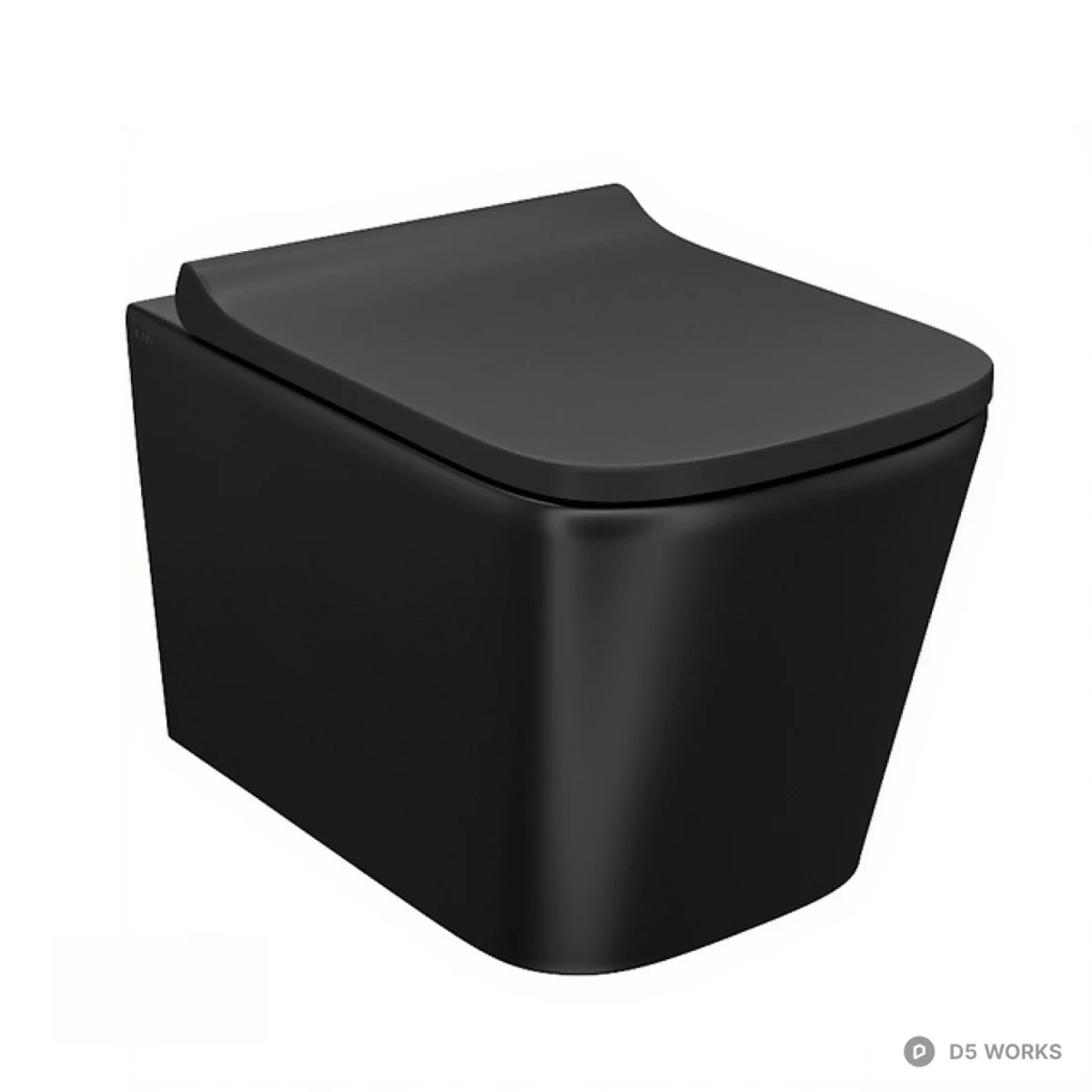 Wall Mounted Toilet 3d model thumbnail 2
