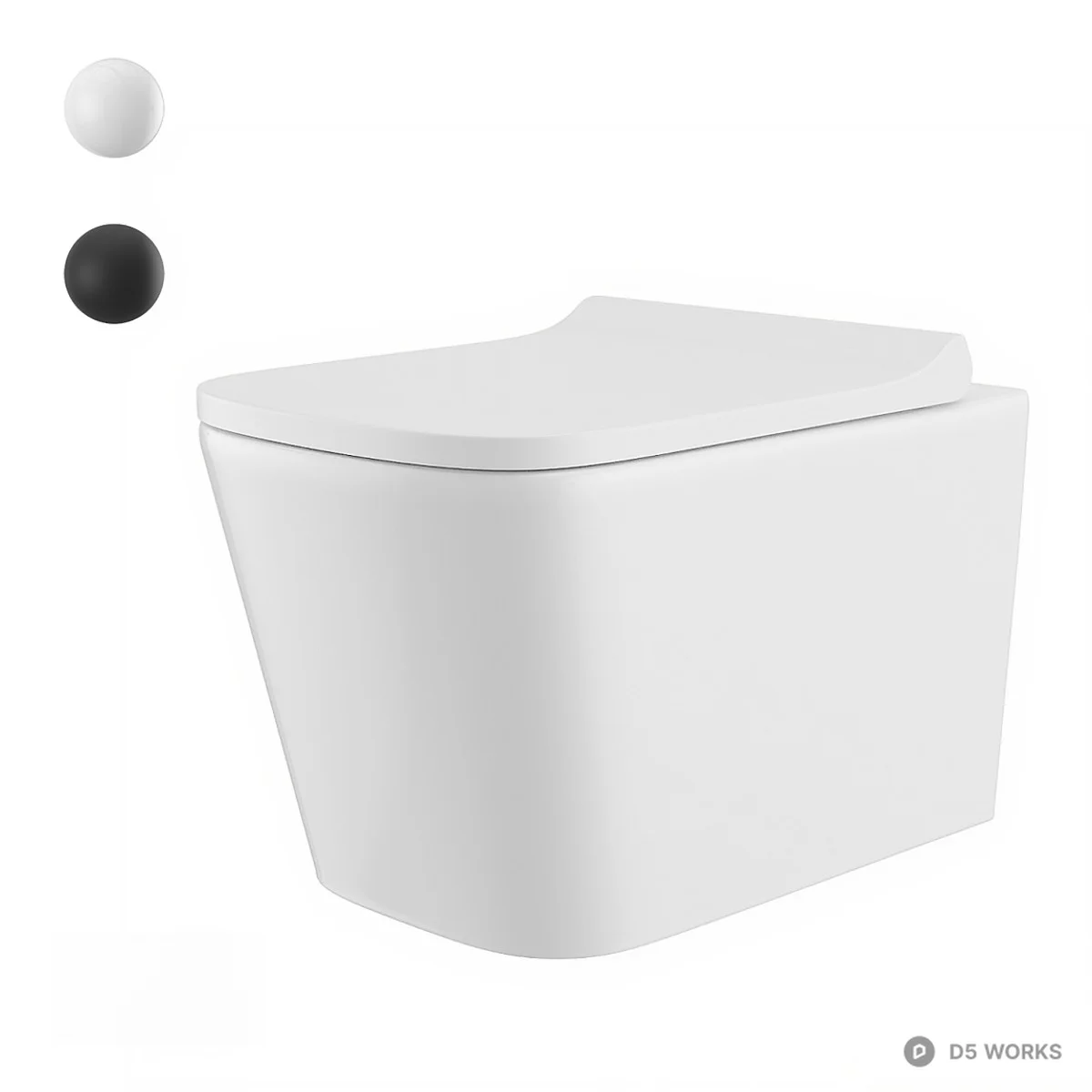 Wall Mounted Toilet 3d model - Image 1