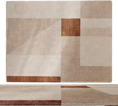Geometric Patterned Area Rug 3d model