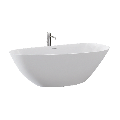 Bathtub modern white curved bathtub