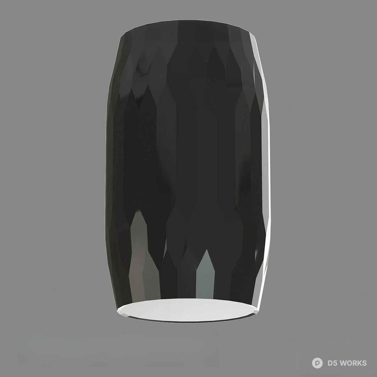 Faceted Cylinder Recessed Light 3d model thumbnail 2