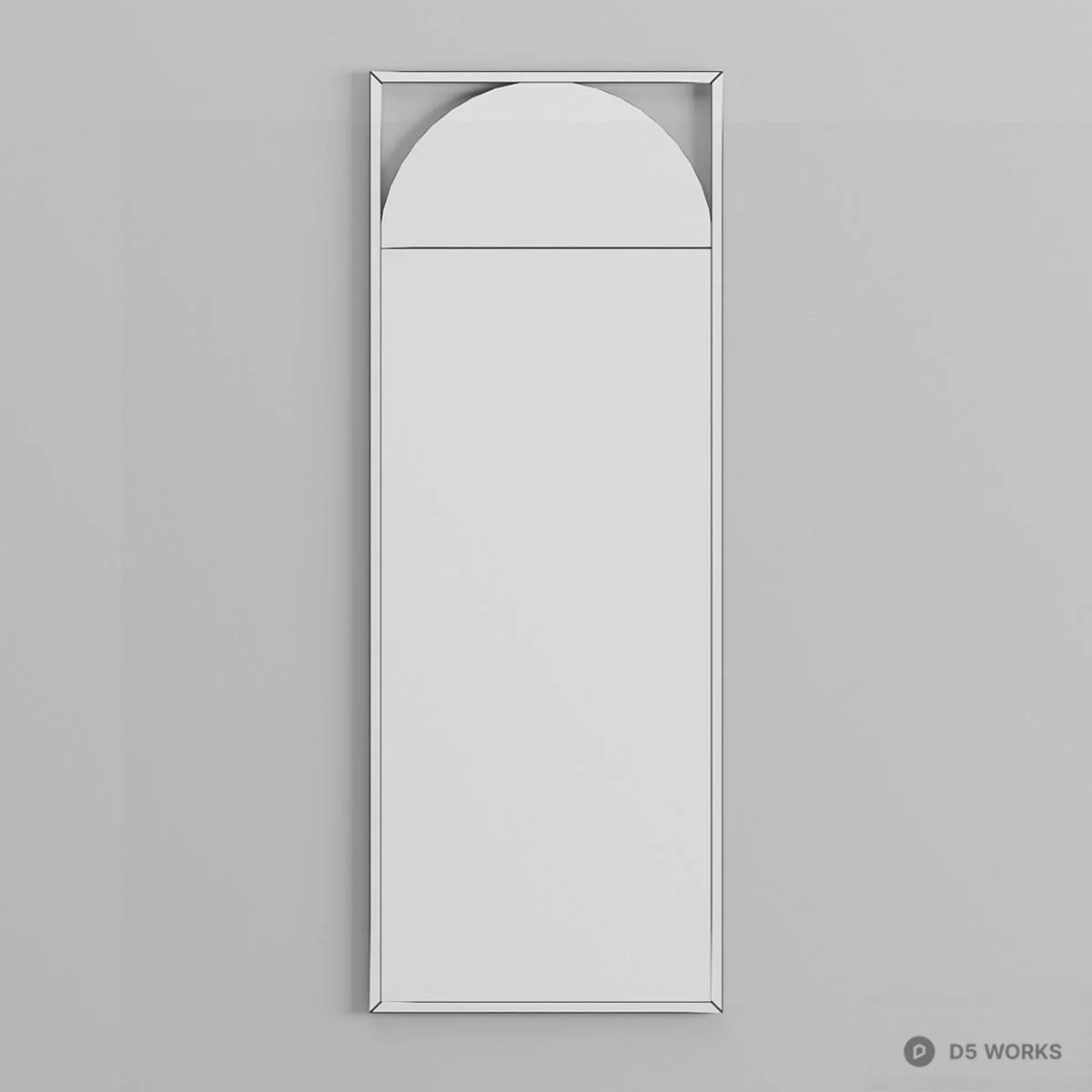 Minimalist Illuminated Full Length Mirror 3d model thumbnail 3