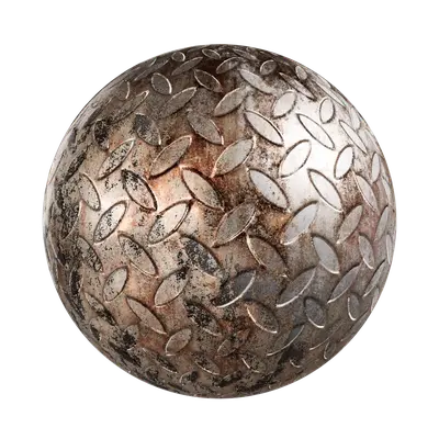 Yellow rust stripe iron plate 01