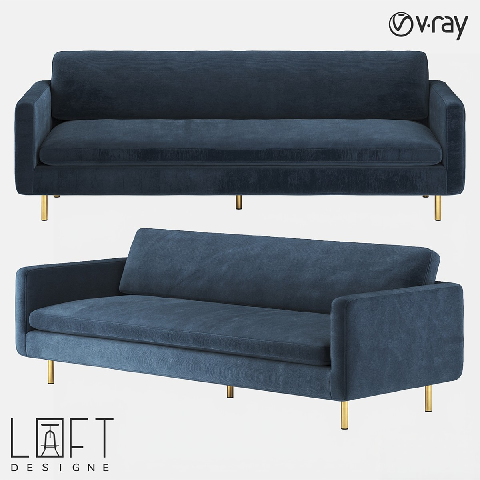 Modern Three-seater Sofa