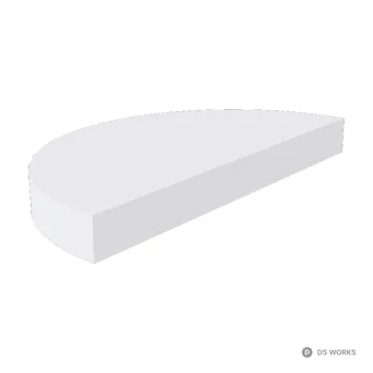 Semicircular cylinder 3d model - Image 1