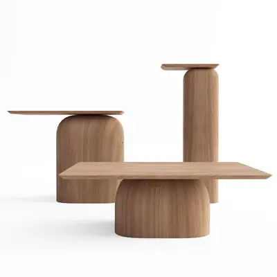 Wooden Side Table Set