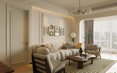 Mid-Century Modern Living & Dining Room