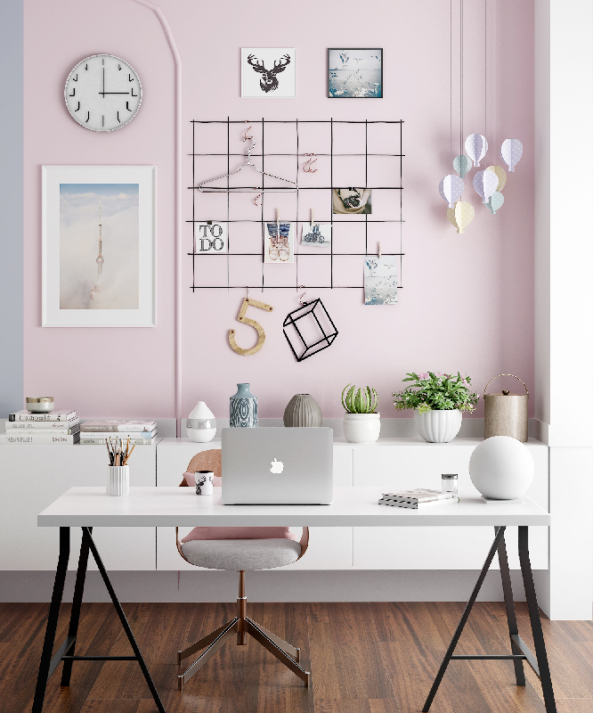 Scandinavian Desk & Chair Set