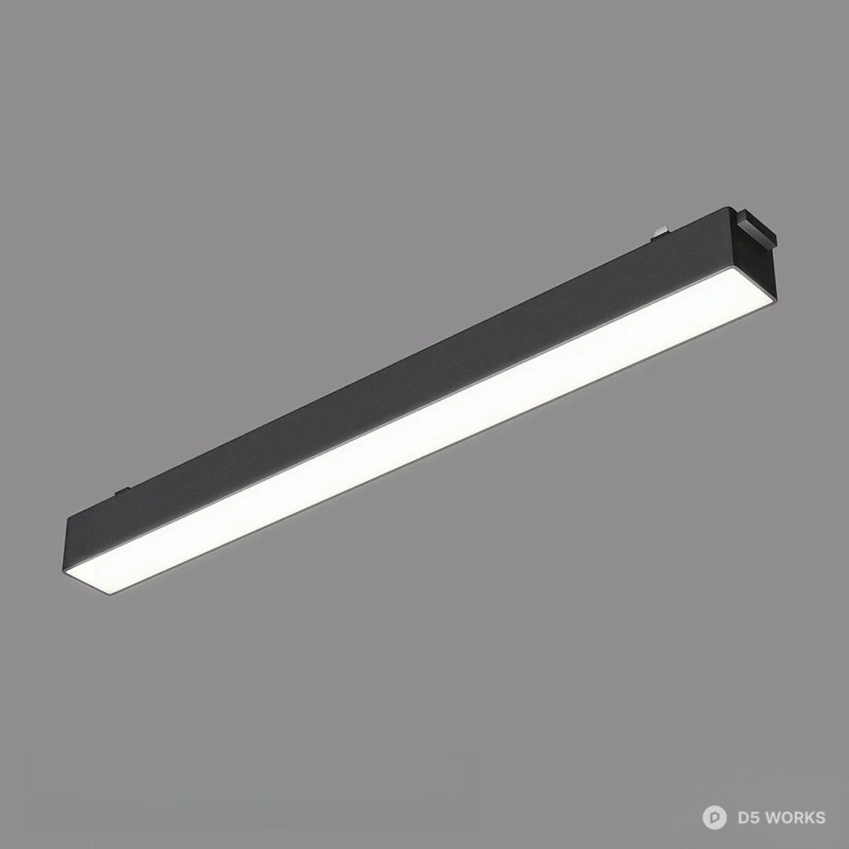 Linear LED Light Fixture 3d model - Image 1