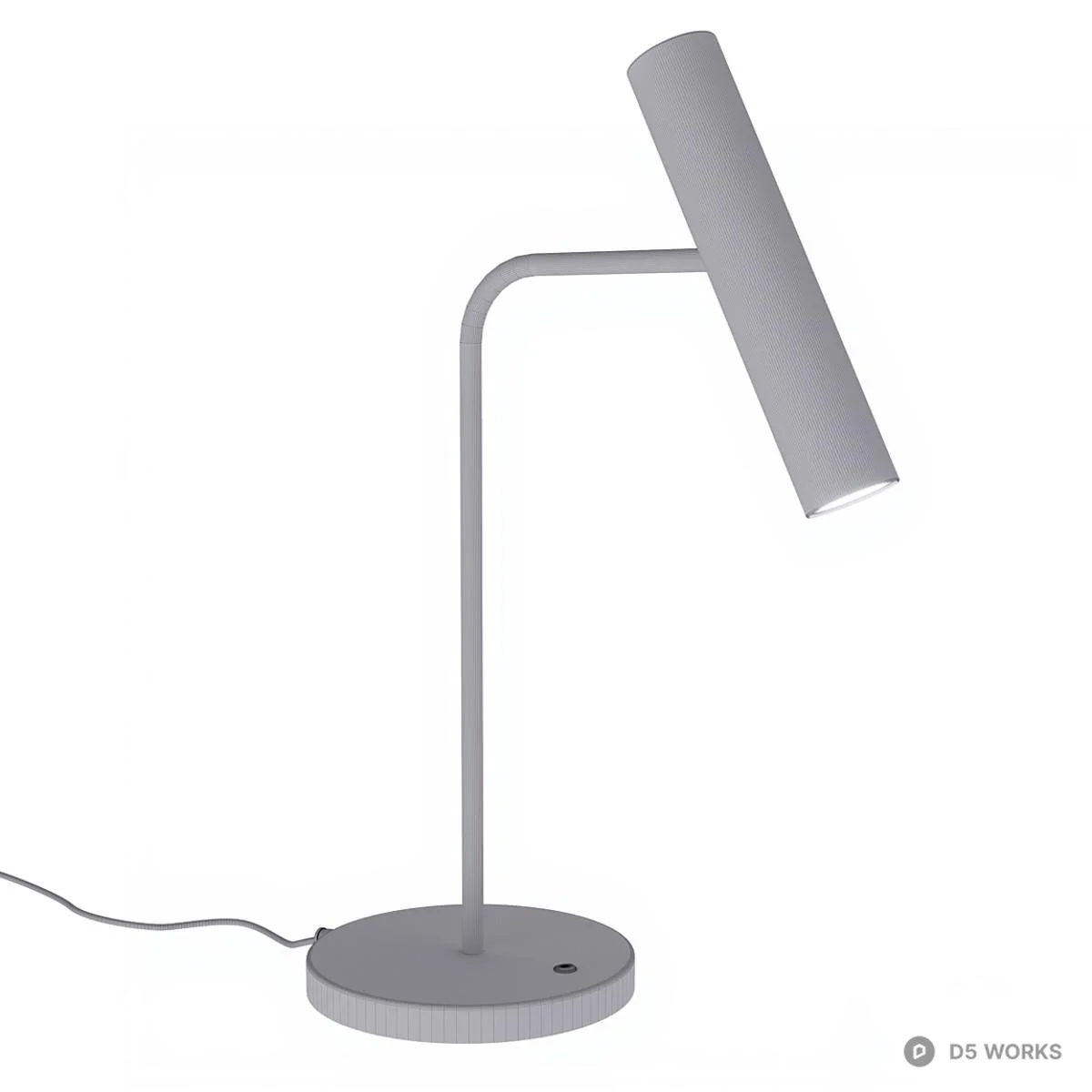 Brass Minimalist Desk Lamp 3d model thumbnail 5