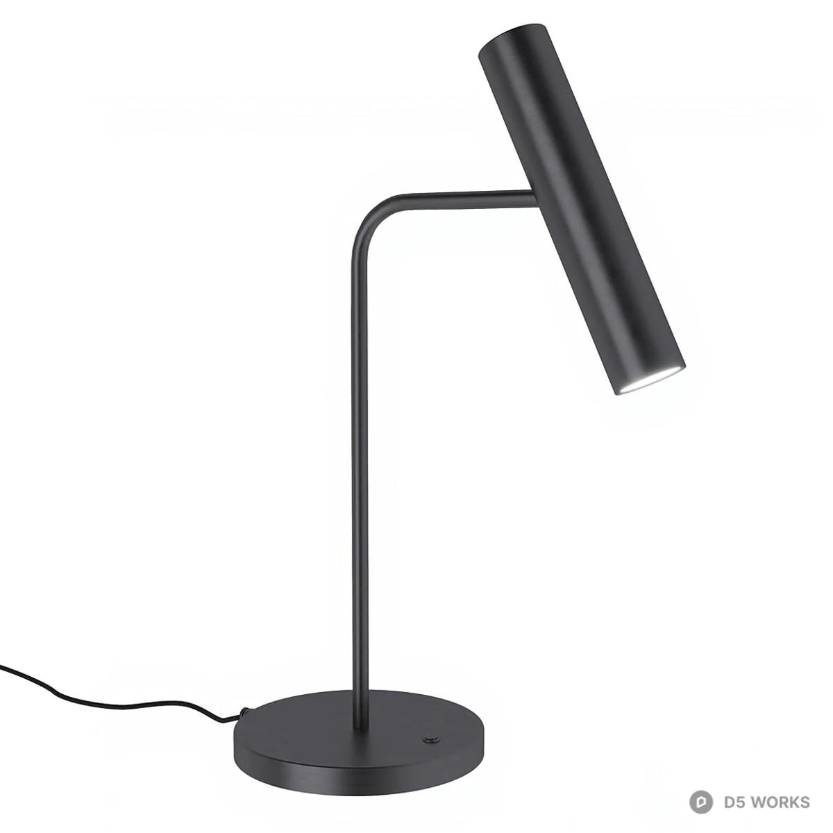 Brass Minimalist Desk Lamp 3d model thumbnail 4