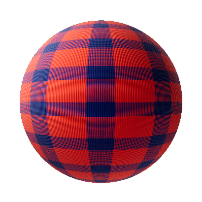 Cotton and Linen Red And Blue Checkered Canvas