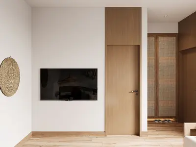 Modern Wabi-Sabi BnB Bedroom