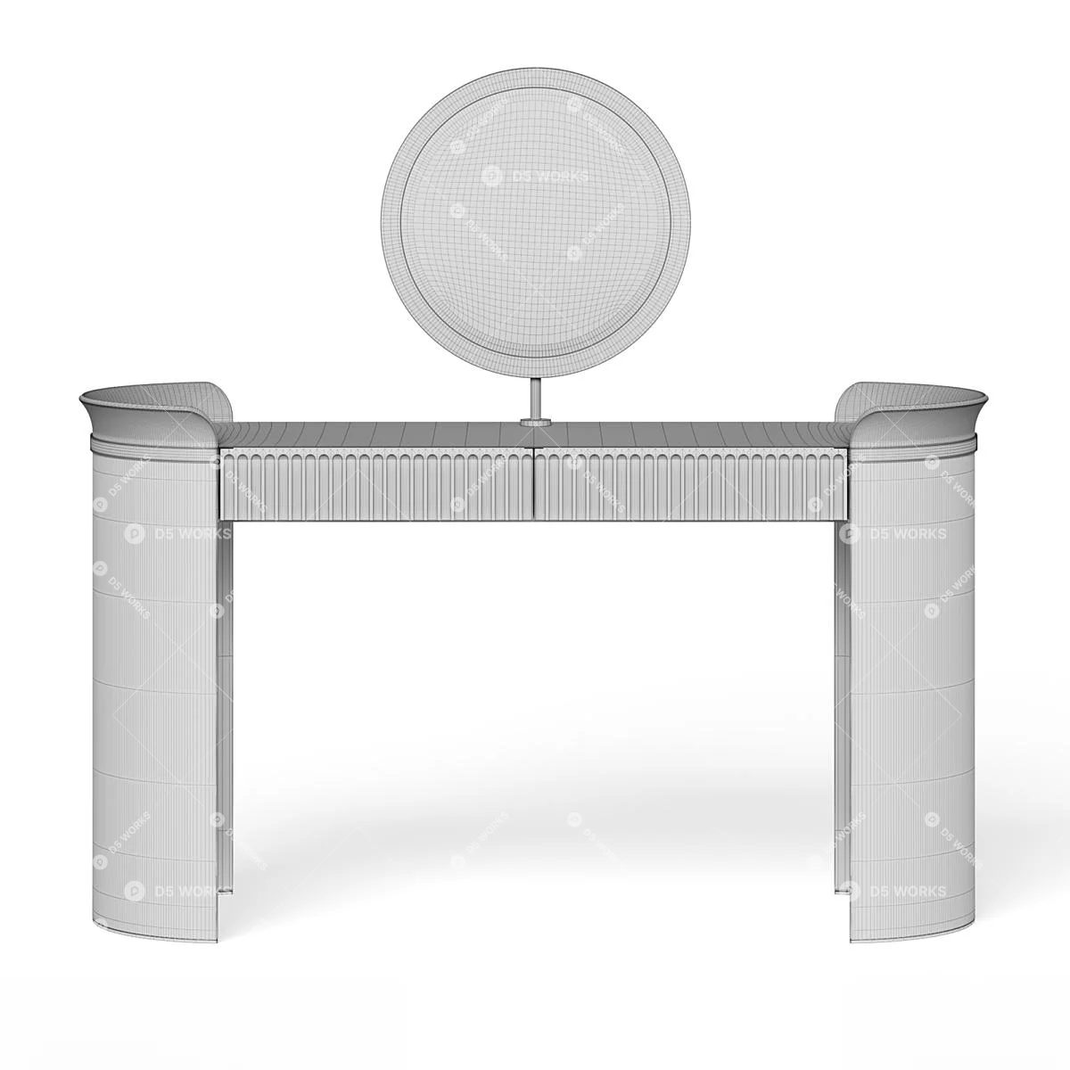 Quiet Luxury Dressing Table 3d model thumbnail 2