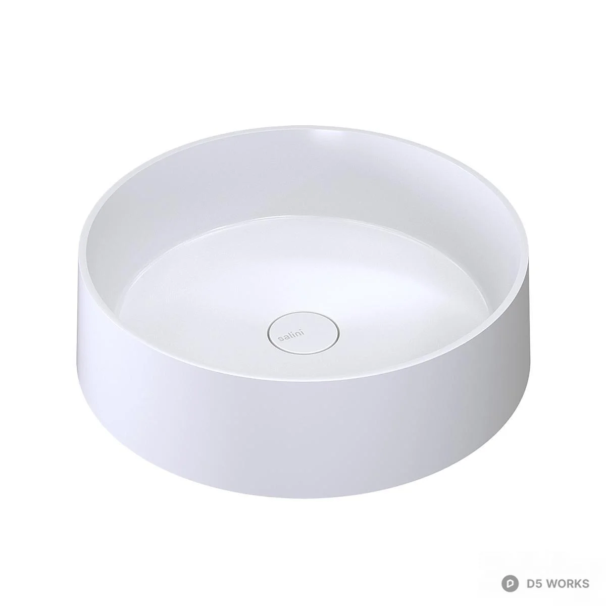 Minimalist Round Vessel Sink 3d model - Image 1