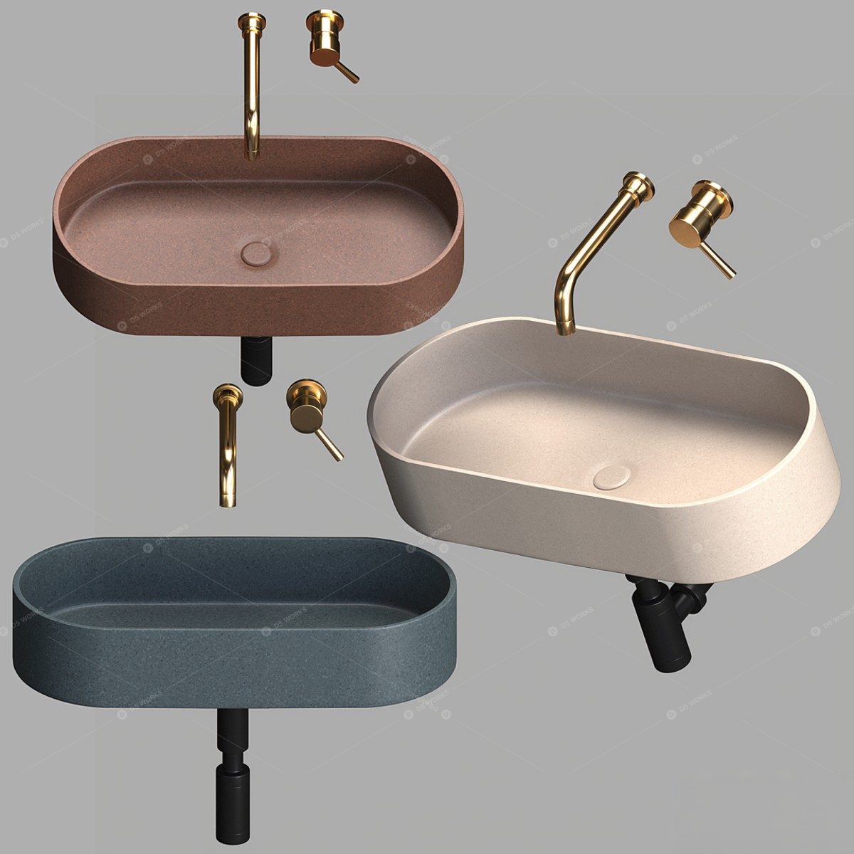 Wash Basins 3D Models 2