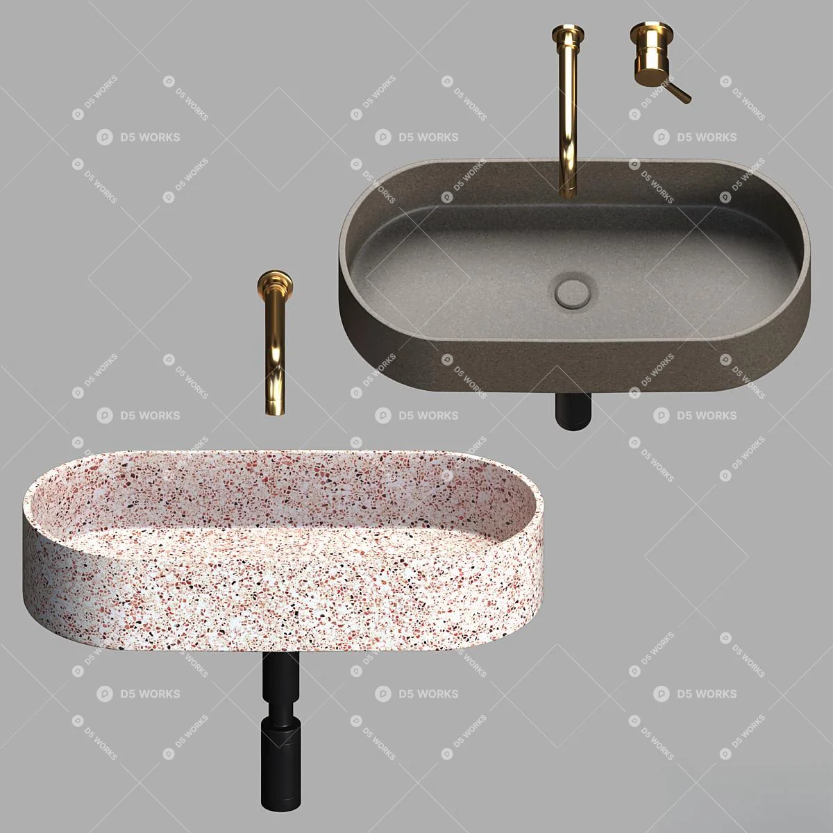 Wash Basin 3d model thumbnail 3